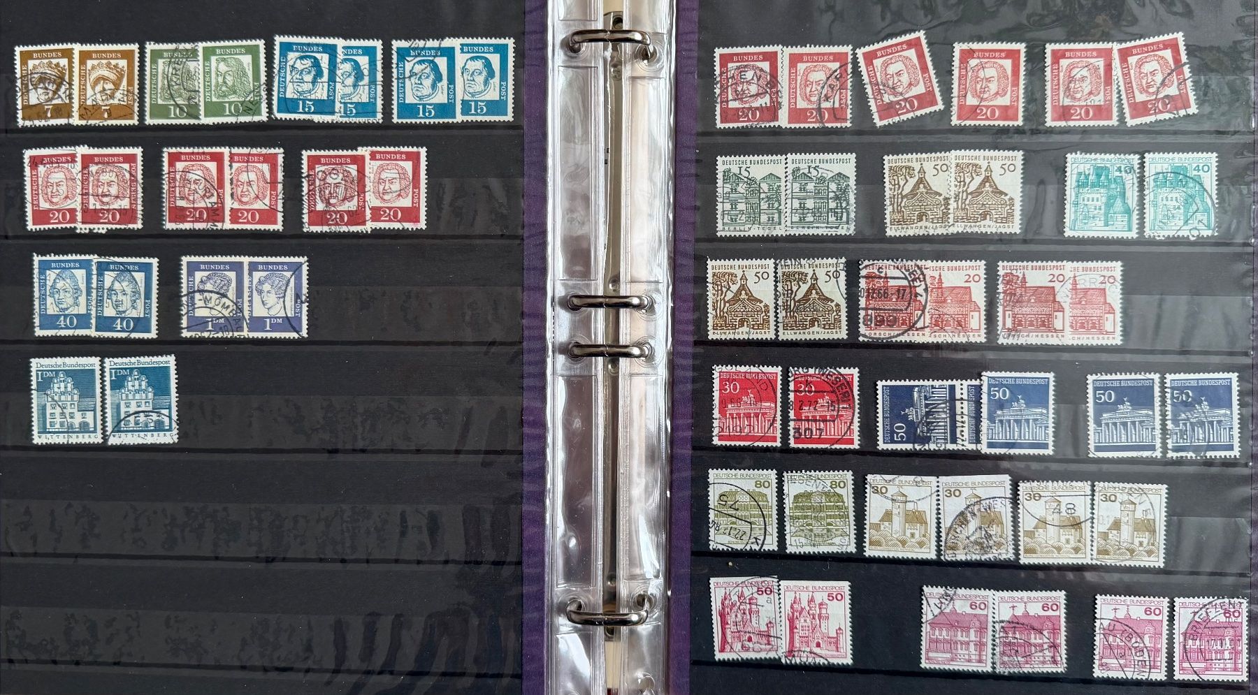 Tutti i francobolli: Deutsches Reich ab 1880er, BRD: Sammlung Farbvarianten – Usato da Oberuzwil venduto da Deafgrischa 9