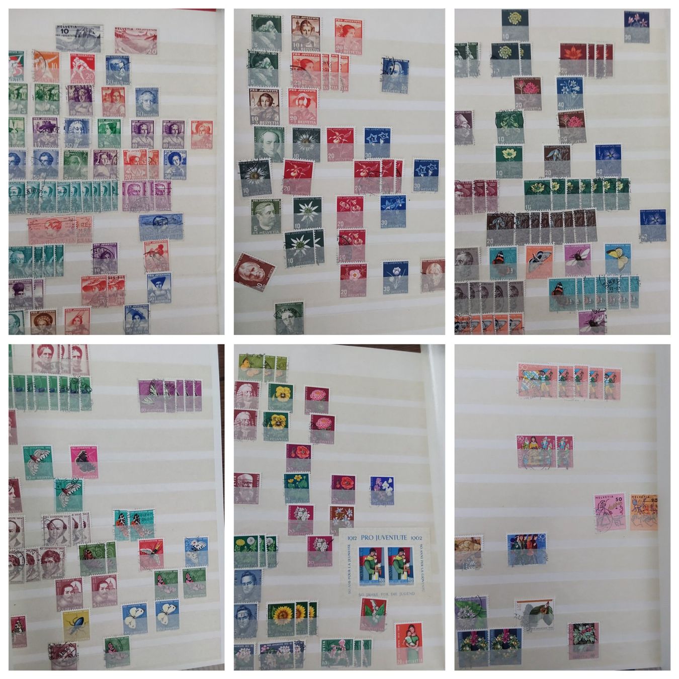 Alle Briefmarken: 4 Stk. CH Briefmarken-/Dublettenalben – Gebraucht aus Münchwilen AG von Nesar 9