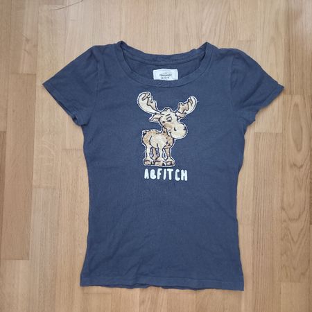 Abercrombie Vintage Moose T-Shirt, Y2K Vibe S