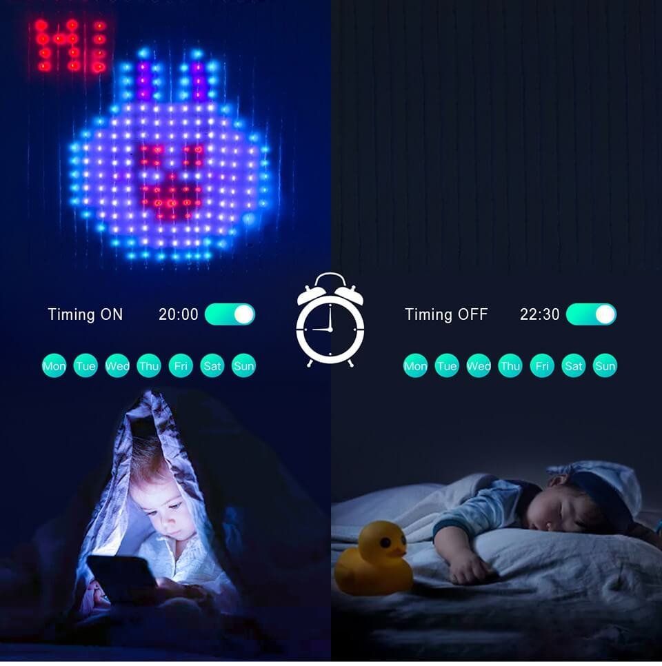 Tutte le decorazioni: Dekor RGBIC Bluetooth LED Fenster Lichterkette – Nuovo e nell'imballaggio originale da Unterägeri venduto da RmOnline 5