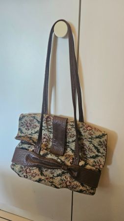Borsetta da spalla fiorata vintage