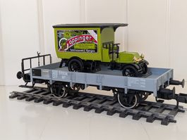 SBB Niederbordwagen M1e 59806 mit Bb und Autoladung