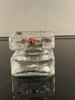 Vase Glas farblos T. Aladin Riihimäki Finnalnd 70er Jahre