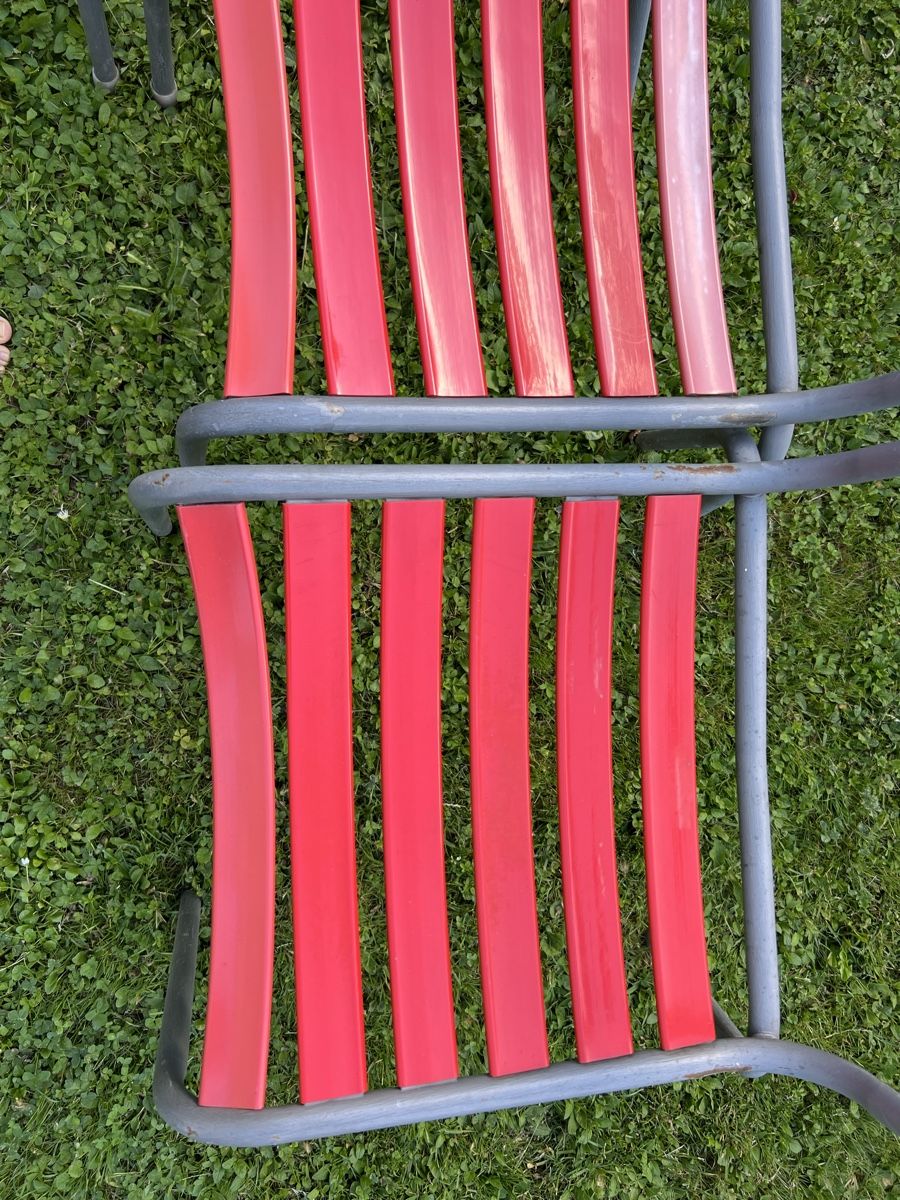 Sedie: Rote Gartenstühle 4er Set – Usato da Zürich venduto da bernhard.jaeggi 3