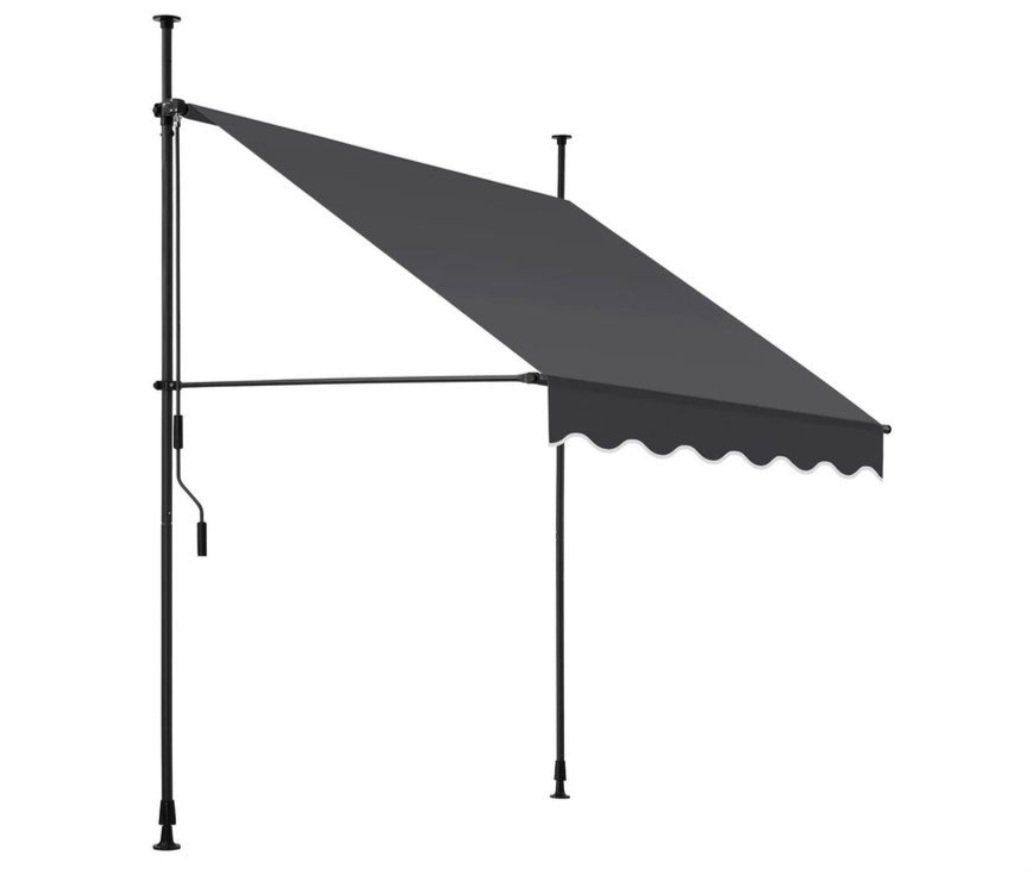 Markisen: Klemmmarkise schwarz/grau 150 x 180 cm – Gebraucht aus Murg von flab1