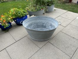 Zinkwanne oval mit Griffen gebraucht guter Zustand