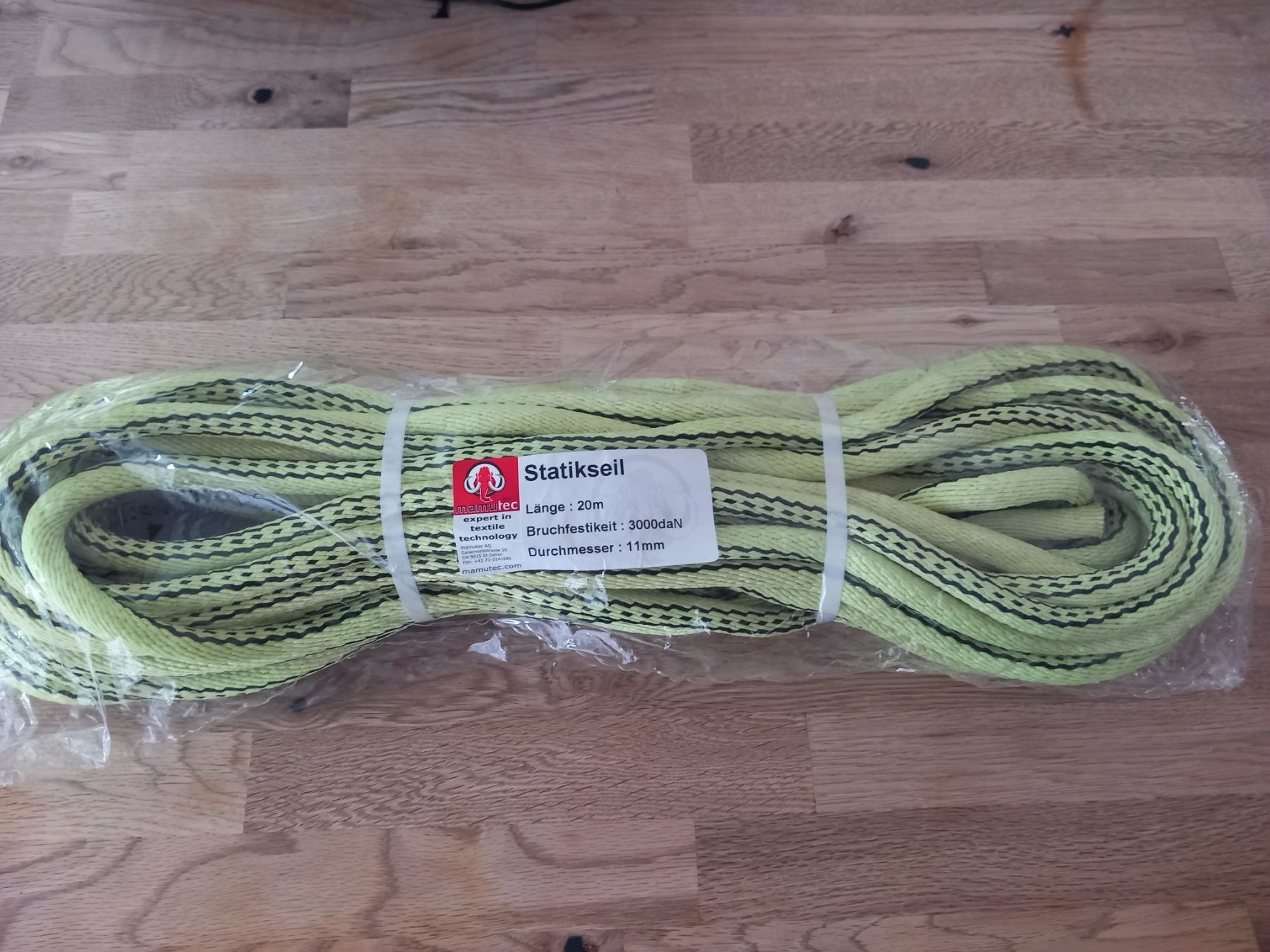 Mamutec Seile: Mamutec Statikseil 20m/11mm – Neu und originalverpackt aus Thun von Beas-Allerlei