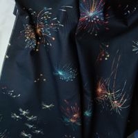 Designer Baumwolle Gabardine 1.20m x1.5m Firework