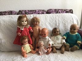 Puppen Puppe Konvolut Vintage Sammeln Kinder Spielzeug