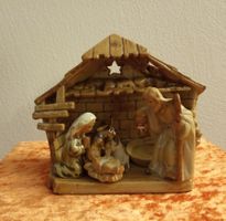 Weihnachtskrippe Keramik Porzellan