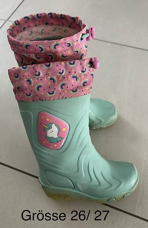 Schuhe für Mädchen: Gummistiefel 26/27 LED – Gebraucht aus Wil SG von Goldi2010