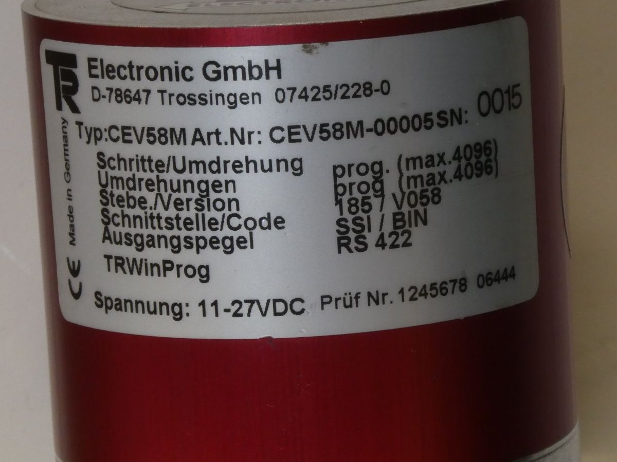 Componenti elettronici: Absolut Drehgeber von TR Electronic – Usato da Fulenbach venduto da Hach0 6