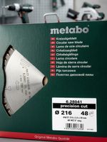 Metabo Sägeblatt Precision cut Wood  Ø 216 X 30 48Z NEU&OVP