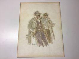 Milo Nael Aquarell Toggenburg Wattwil Bauer Volkskunst