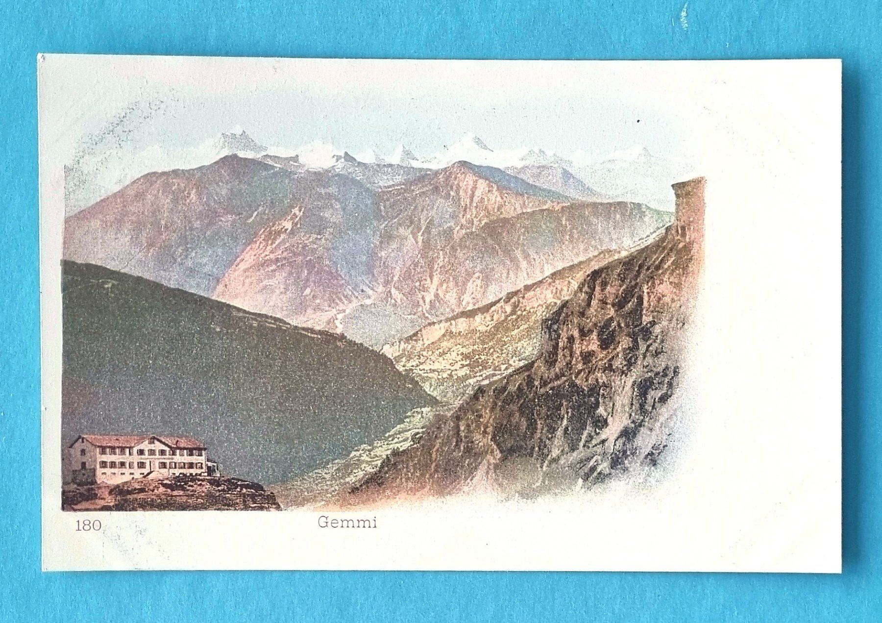 Ansichtskarten: Gemmi - Hotel - alte Ansichtskarte – Gebraucht aus Rothrist von RROENK