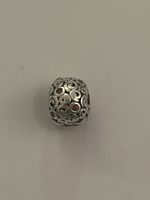 Pandora 925 ALE Charms Bead mit rosa Steinen, 4,60g