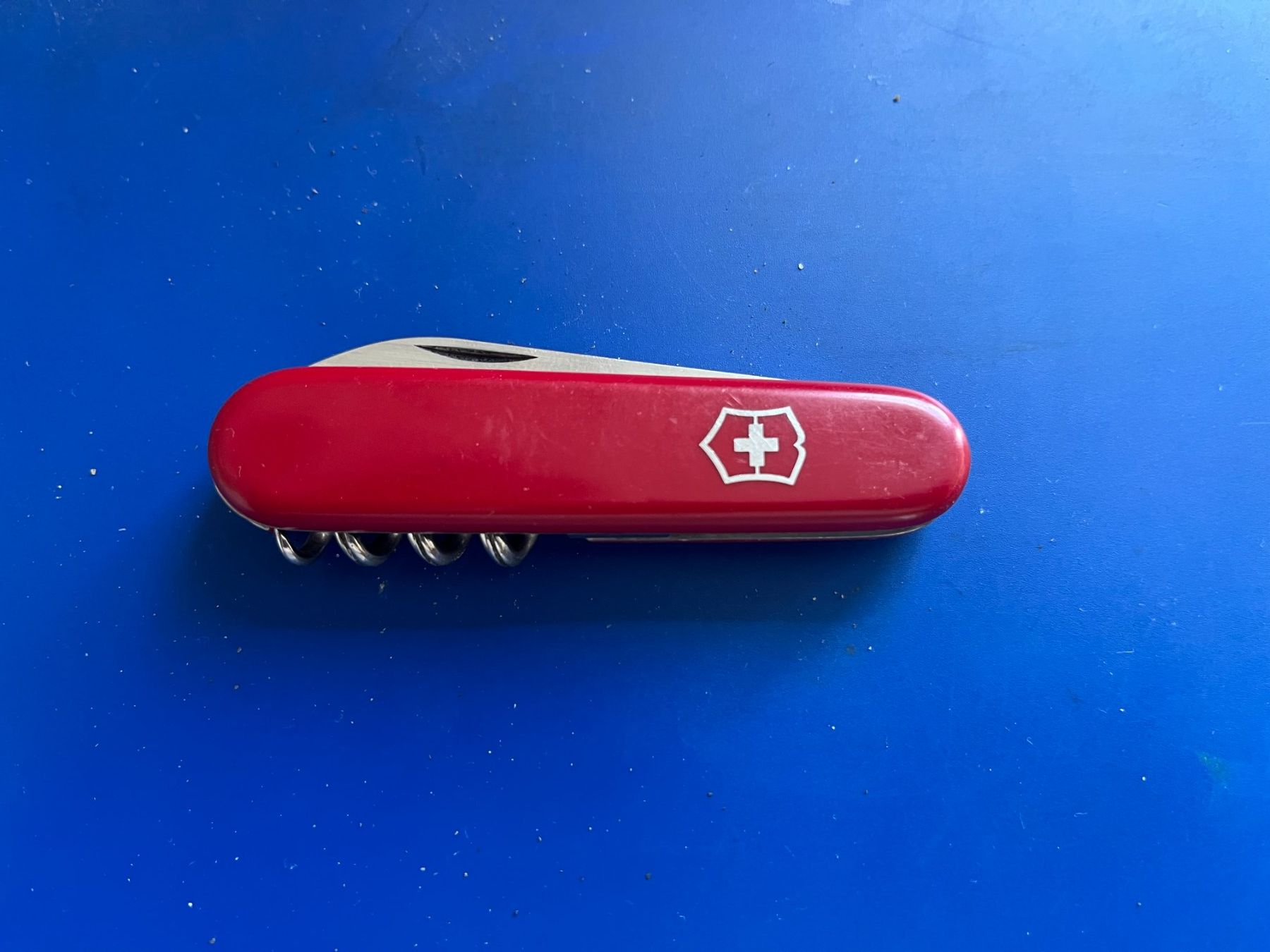 Victorinox Taschenmesser: Victorinox Messer mit Werbung auf Klinge – Gebraucht aus Dintikon von Redgar58