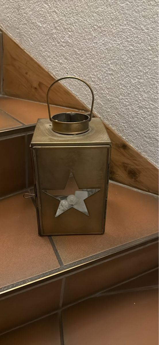 Portacandele: Windlicht Messing Optik mit Stern 🌟 – Usato da Schaffhausen venduto da Ibag 2