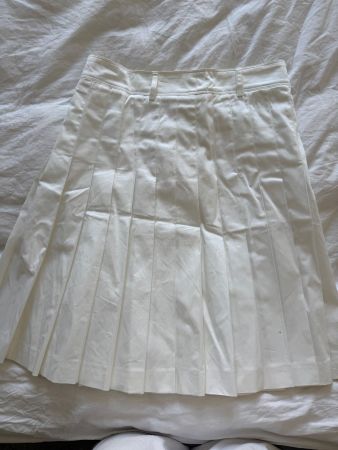 Jupe plissée Burberry blanche taille 40 - Printemps/Été ☀️