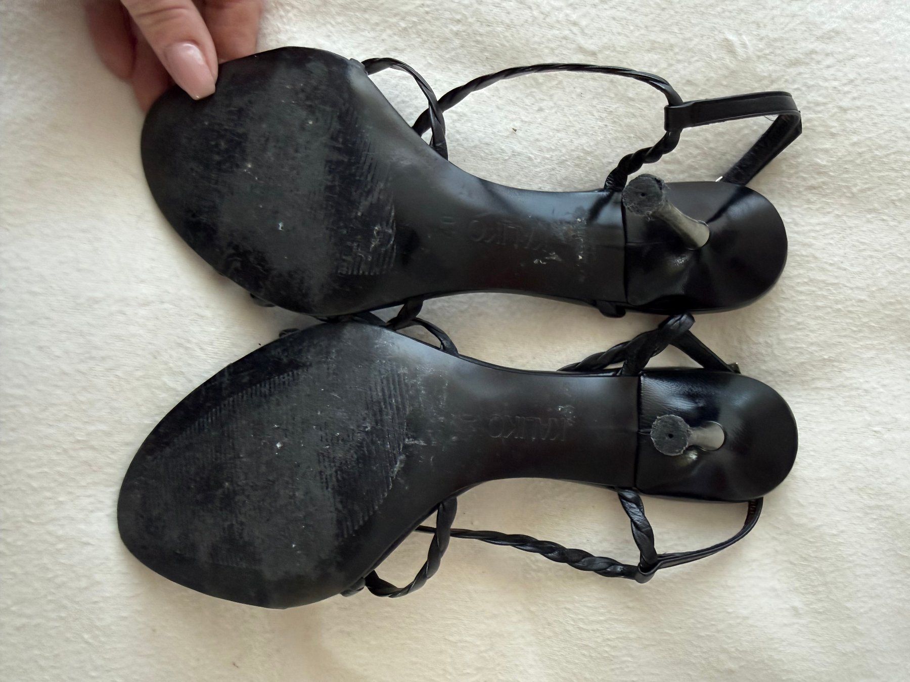 Scarpe da donna: Elegante, schwarze Riemchensandalen. – Usato da Spreitenbach venduto da BritToSwiss 2