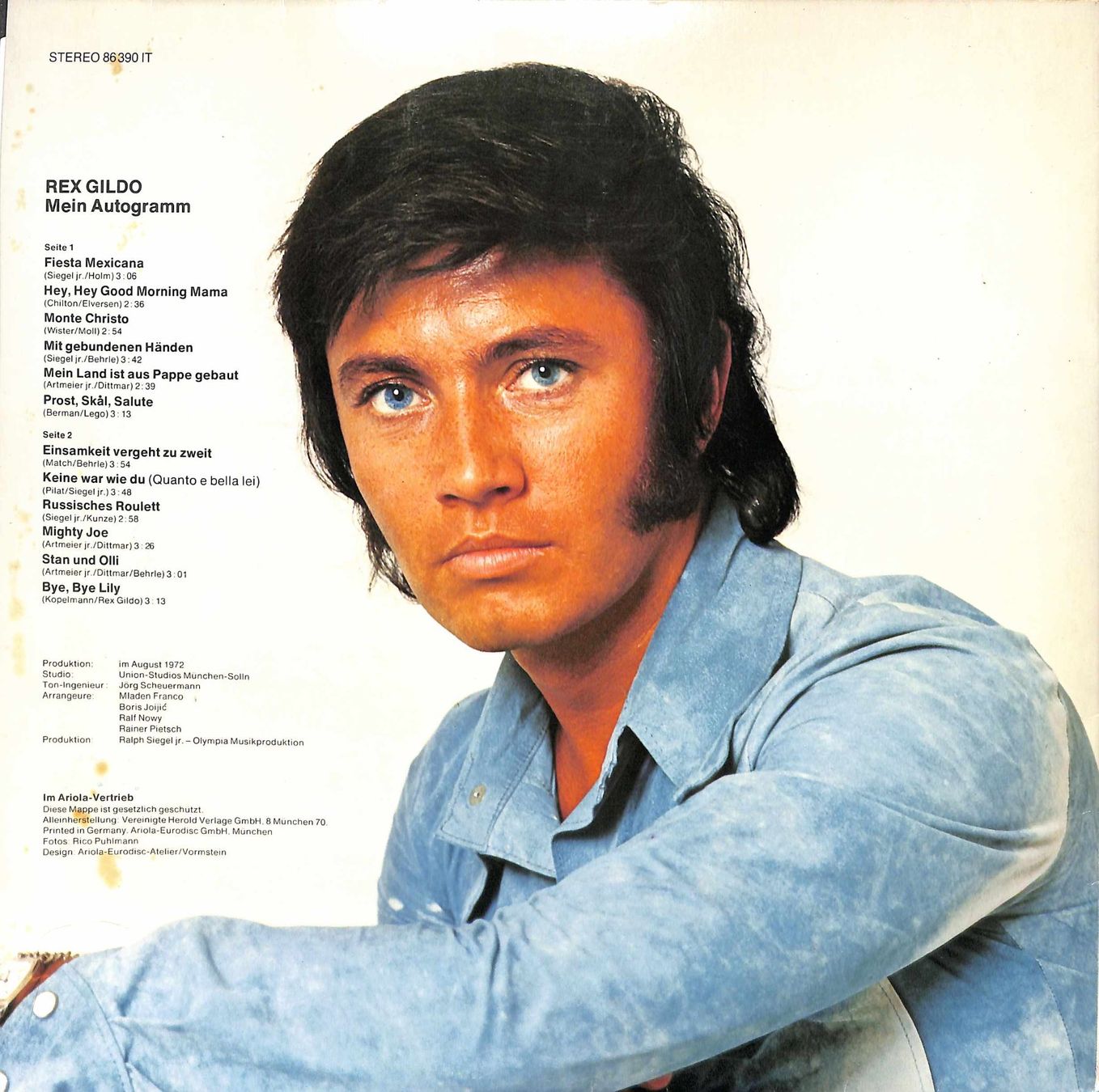 Dischi in vinile: LP: Rex Gildo - Mein Autogramm – Usato da Trimmis venduto da Dres2 1