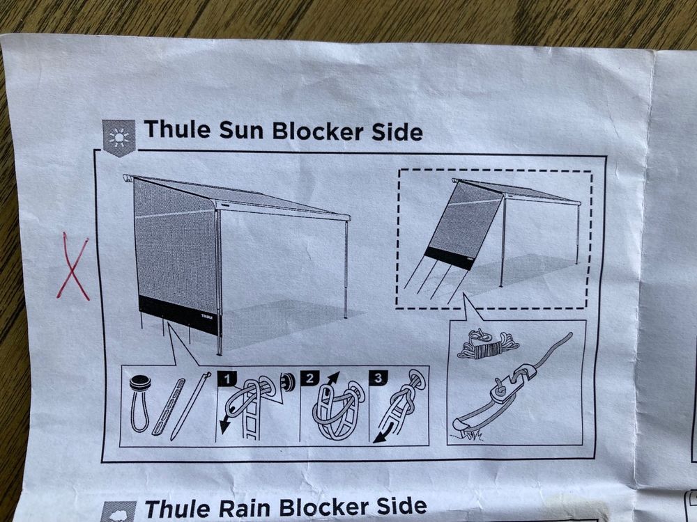 Thule Sun Blocker G2 Side, Rainblocker, Seitenwände