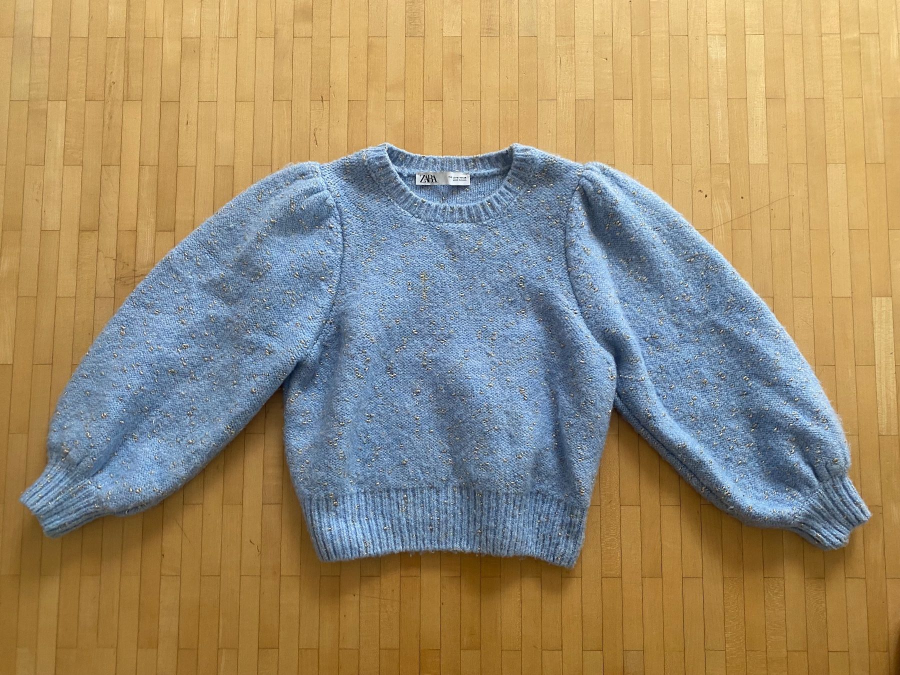 Zara Maglioni & Felpe: Hellblauer Pullover mit goldigen Details (Zara) – Usato da Meilen venduto da OZ2000 1