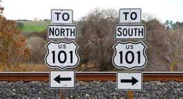 US Route 101 Blechschild –  Vintage NEU – Retro Wanddeko USA