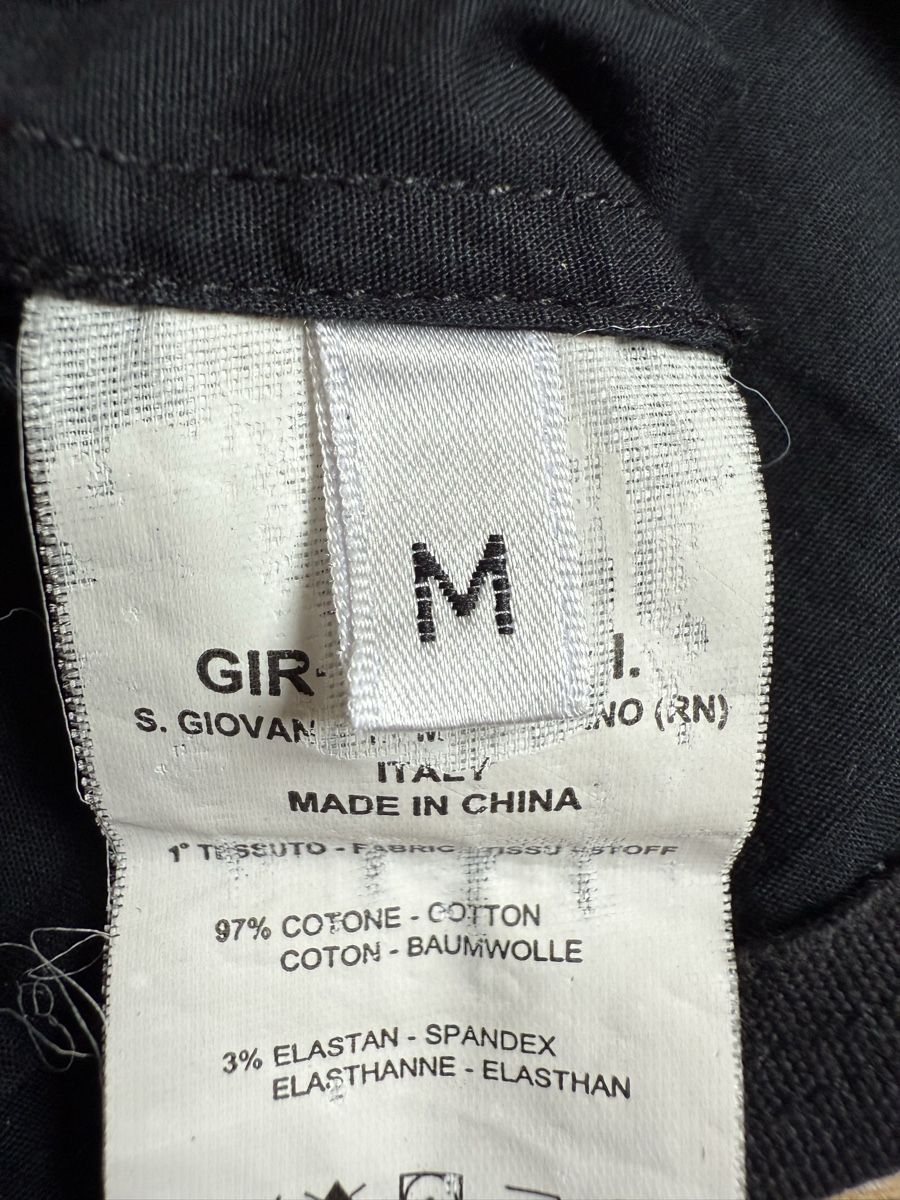 Camicette: Chemise noire col froncé Marithé François Girbaud,t.M – Usato da Tavannes venduto da Thriftshop 7