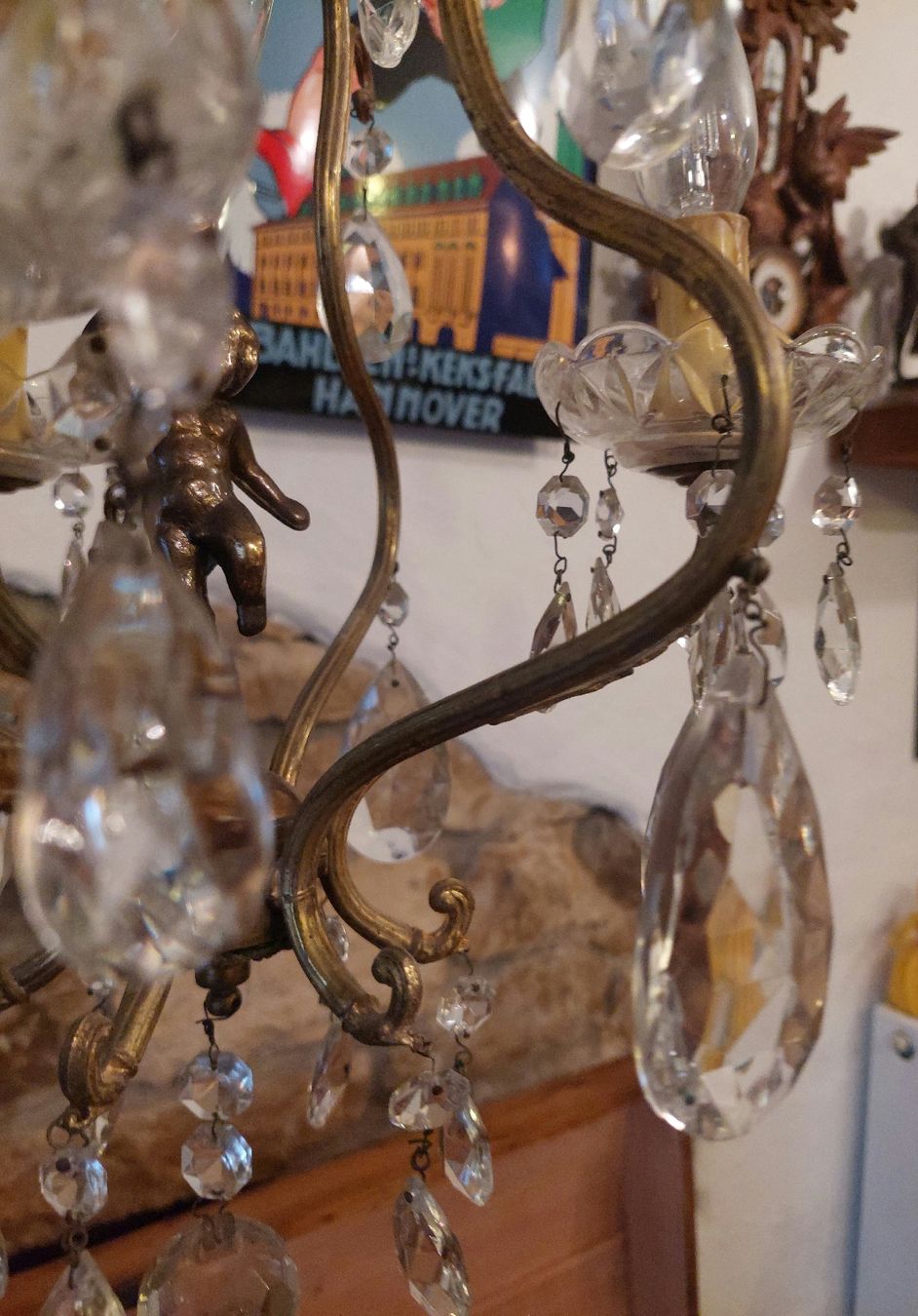 Lampes: Kristallglas Leuchter – Défectueux à Siblingen par rantiques 5
