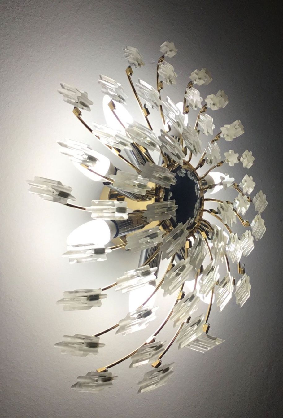 Lampade: Wand oder Deckenlampe Sunburst Mid Century – Usato da Schlieren venduto da Jeajet
