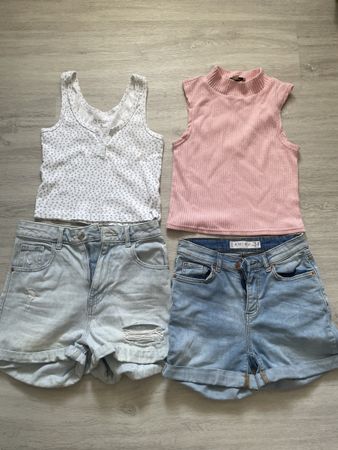  Kleider Set Tops und Shorts Gr 34 guter Zustand