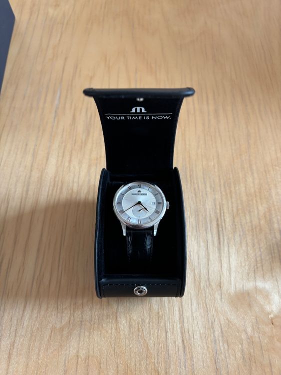 Maurice Lacroix Orologi: Maurice Lacroix Masterpiece mit schwarzem Krokoleder – Usato da Zürich venduto da Bialetti_Bianci 2