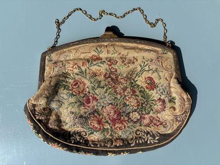 Antike Handtasche Gobelin * sac à main antique