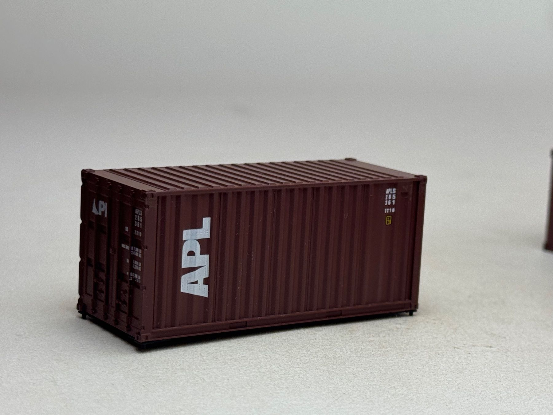 Modellini di ferrovie: EB- 20 Ft. Container APL braun – Usato da Elm venduto da Wikmtz
