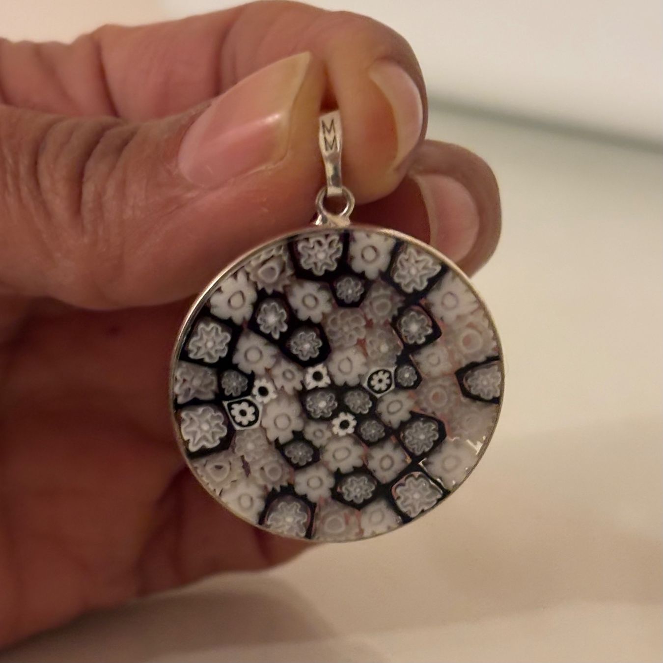 Ciondoli: Silver Murano Glass Necklace Pendant – Usato da Berneck venduto da mlb_ch99 2