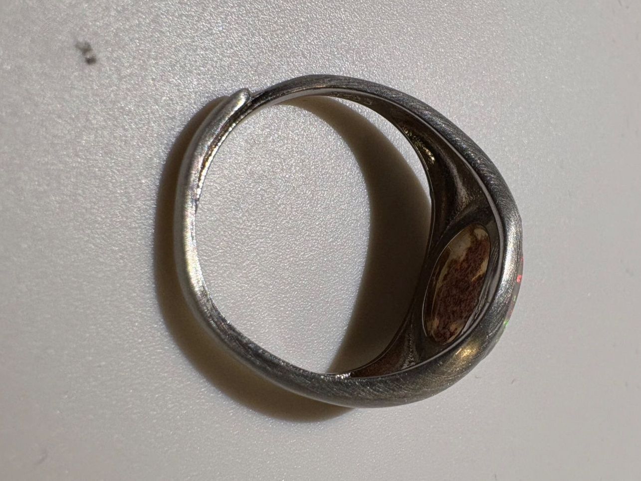 Anelli: Ring Australischer Crystal-Opal+Silber, variable Grösse – Nuovo (secondo la descrizione) da Wilen b. Wil venduto da Tschirio 4