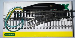 Minitrix 4961 (R1), Weiche L (mit Antrieb) NEU/Neuwertig