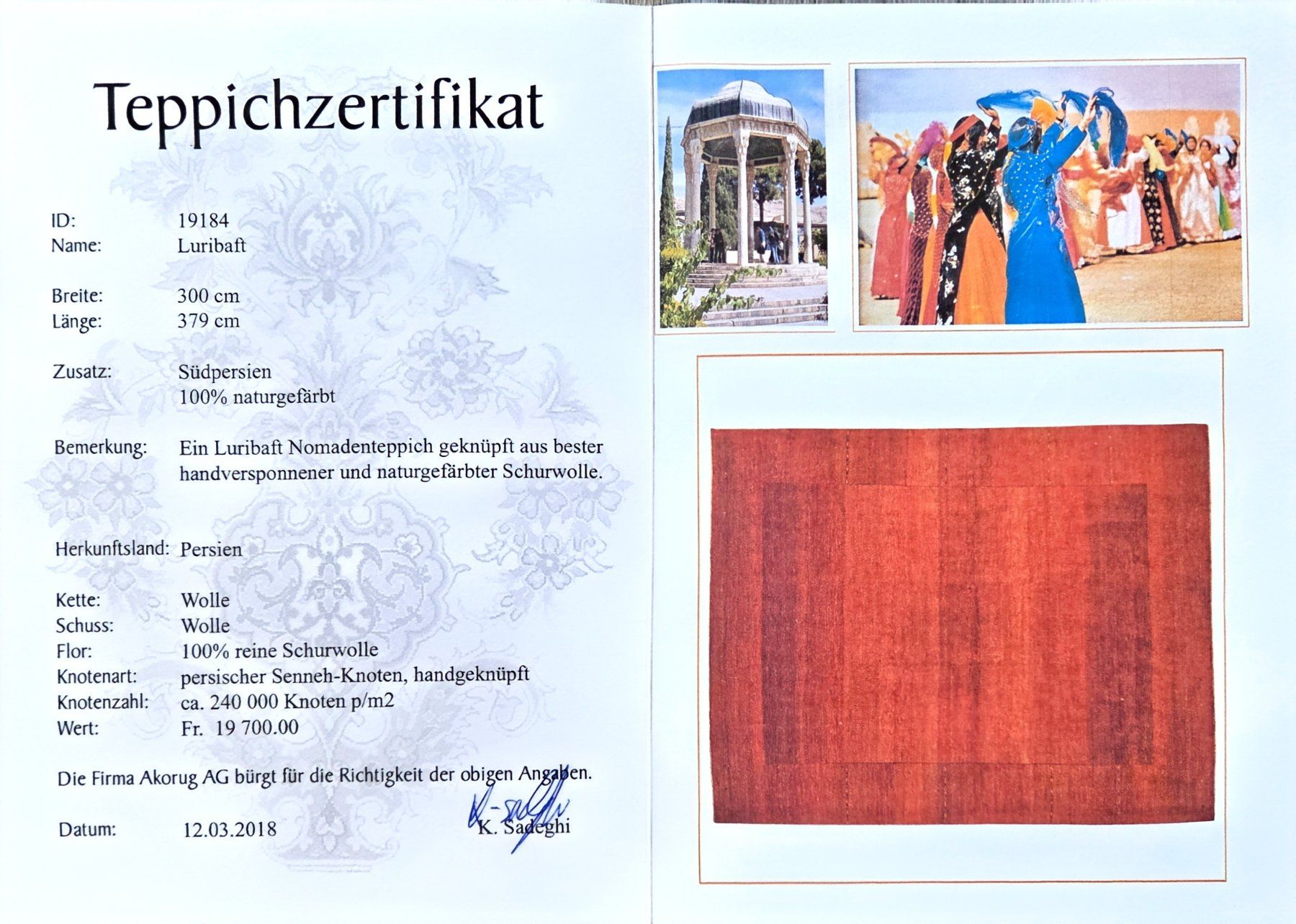 Tapis: Perserteppich – D'occasion à Kottwil par Gogii 1