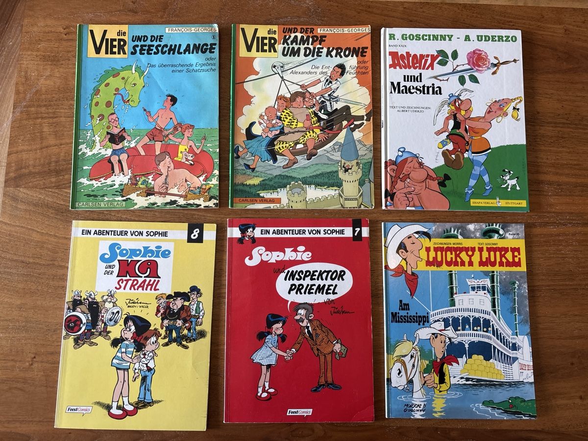 Comics: Sophie, die Vier, Lucky Luke und Asterix zu verkaufen! – Gebraucht aus Luzern von tho_laup
