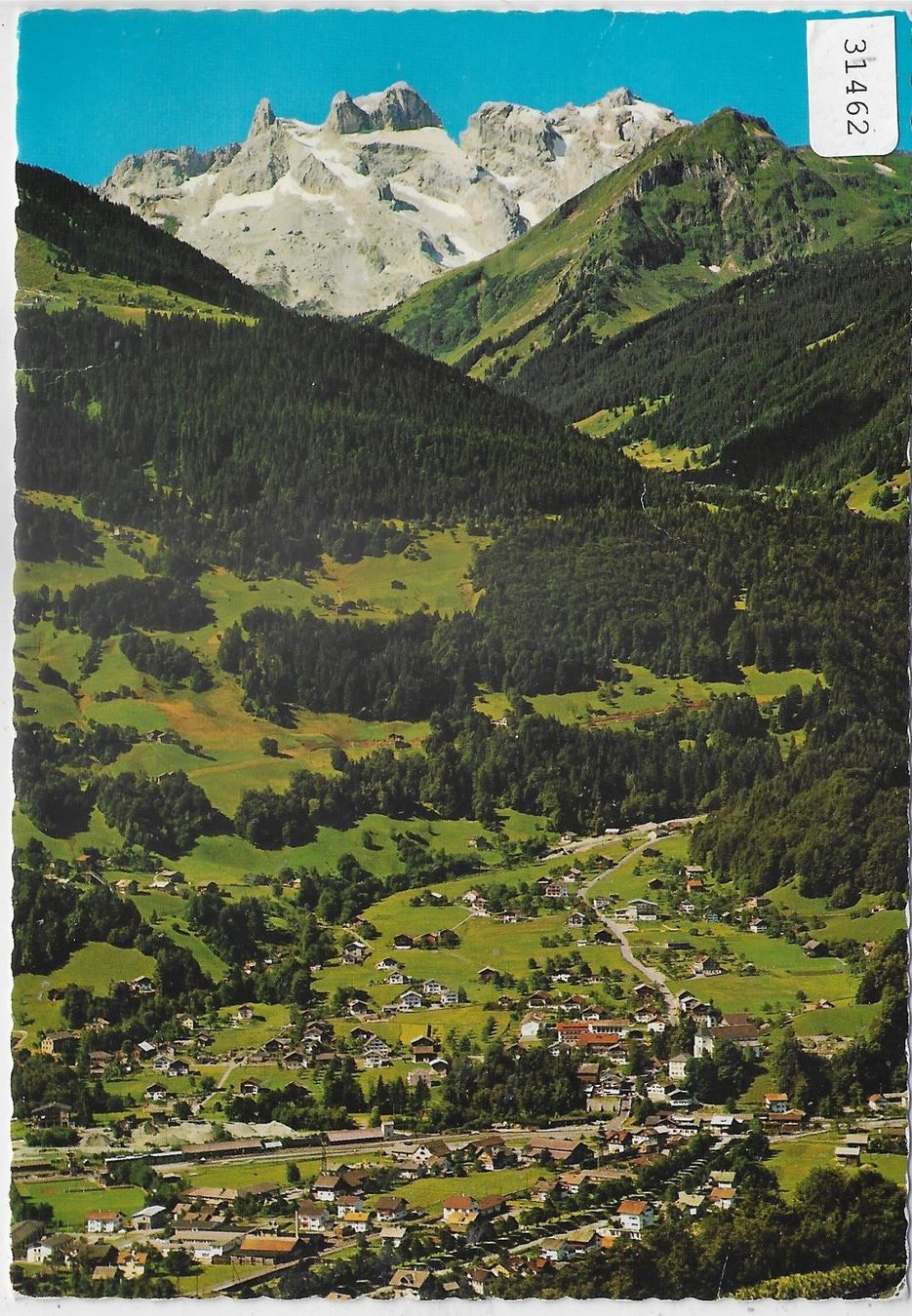 Cartoline postali: Tschagguns gegen 3 Türme – Usato da Ettingen venduto da Kartenplanet