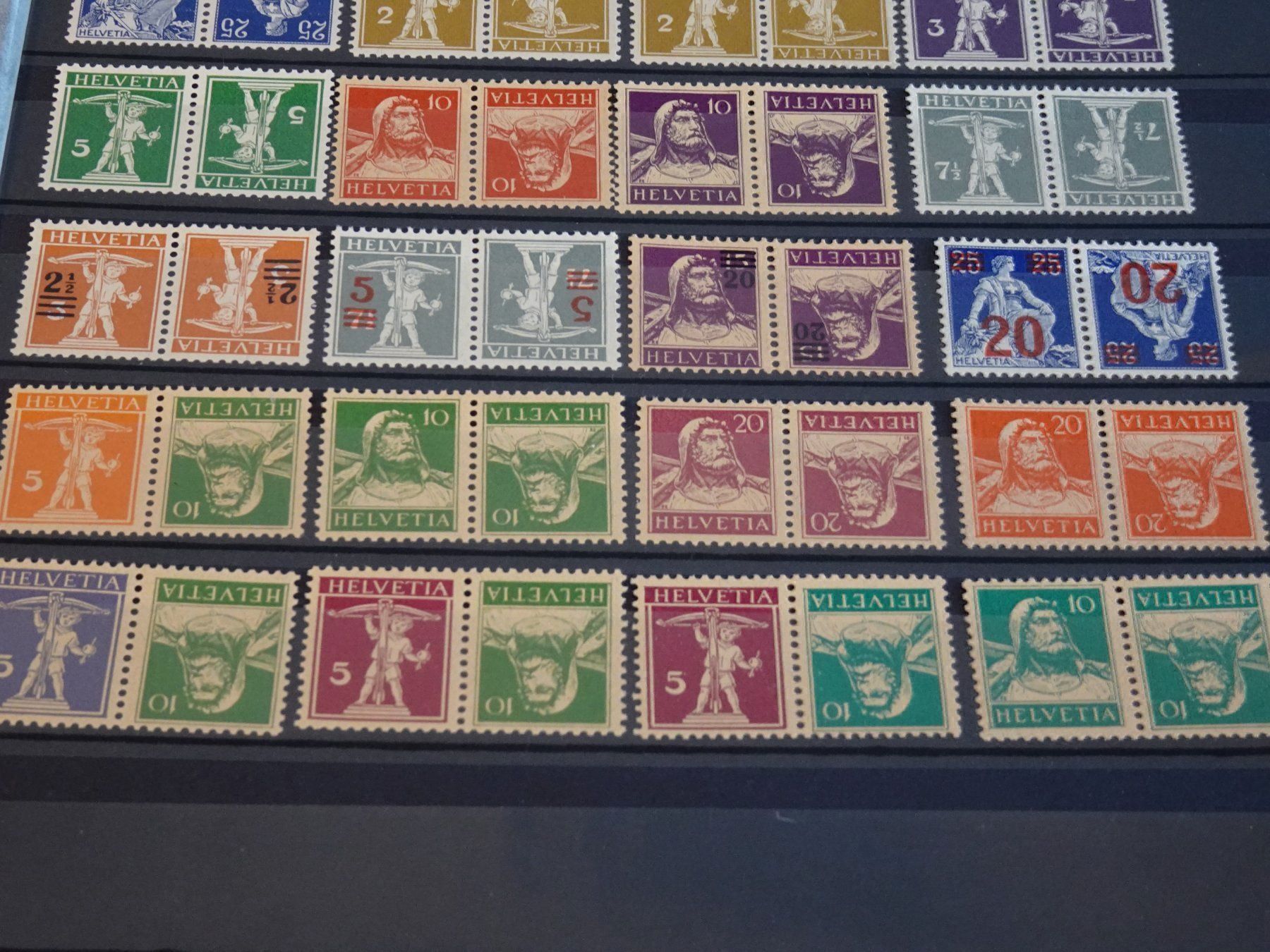 Tutti i francobolli: LOT KEHRDRUCKE; POSTFRISCH 22 STÜCK – Nuovo (secondo la descrizione) da Eschenbach SG venduto da eDaisy 2