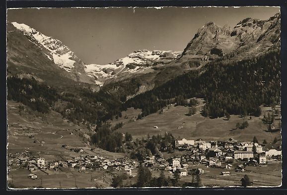 Ansichtskarten: Leukerbad, Teilansicht mit Balmhorn-Ferd – Gebraucht aus Berlin von bartko-reher