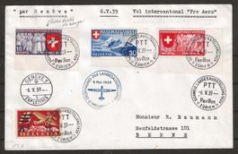 1939 : Jubiläumsflug mit Nr. F19b (matter Aufdruck)