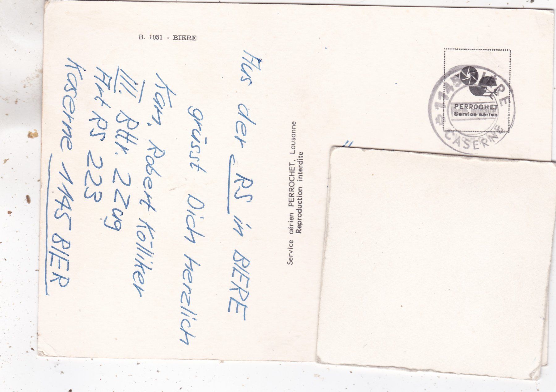 Cartoline postali: Bière – Usato da Herisau venduto da Lisegrat2008 1