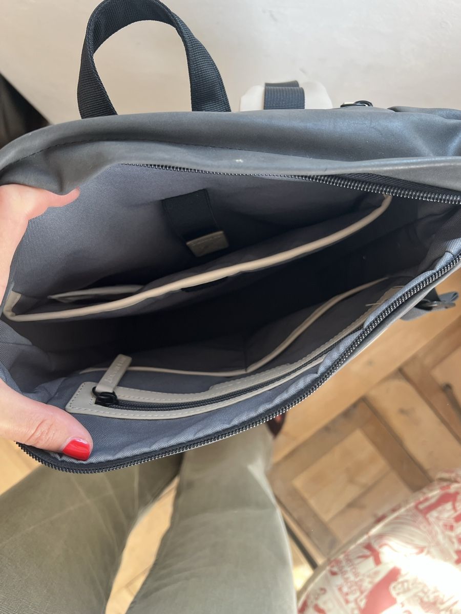 Kapten & Son Zaini: Kapten & Son Rucksack schwarz-beige – Usato da Rüti ZH venduto da GaWae 4