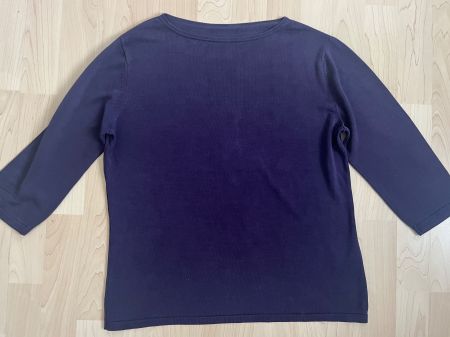 Gucci: leichtes Strick-Shirt aus Seide (100%), lila, 36 38