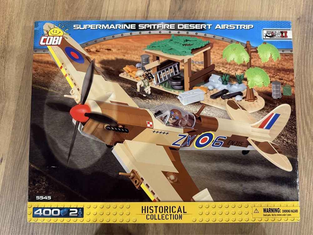 Cobi Jeux de construction: COBI Supermarine Spitfire Desert Airstrip, NEU! 47 – Neuf avec emballage d'origine à Nidfurn par suter.glarus
