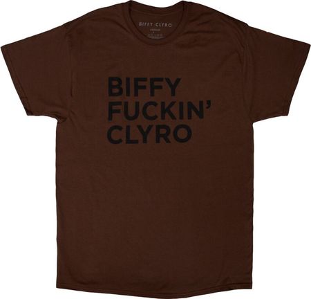 Biffy Clyro T-Shirt - Biffy Fucking Clyro (Brown) Grösse S