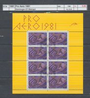 1981 "Pro Aero 1981", Kleinbogen, ET - Stempel